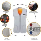 Amaz Lux fehér unisex fűthető mellény EU/M