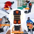 Amaz Lux fekete unisex fűthető mellény EU/3XL