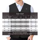 Amaz Lux fekete unisex fűthető mellény EU/3XL