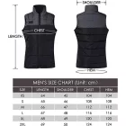 Amaz (Szürke,Fekete) Magasnyakú füthető mellény Unisex EU/M