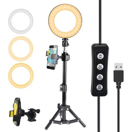 Openuye 18 colos LED selfie lámpa állvánnyal OUY-08