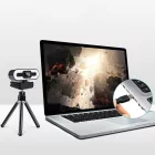 2K HD webkamera mikrofonnal, állítható fényerővel OUY-03