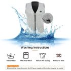 Amaz Lux fekete unisex fűthető mellény EU/4XL AMO-10001