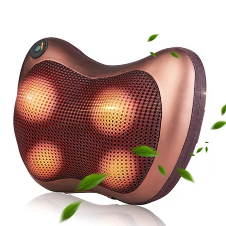 Shiatsu HT masszírozó párna akkumulátoros + sebességszabályozás - Élvezd a japán technika adta örömeit a munkahelyi székedben, otthon bármikor AMO-10029