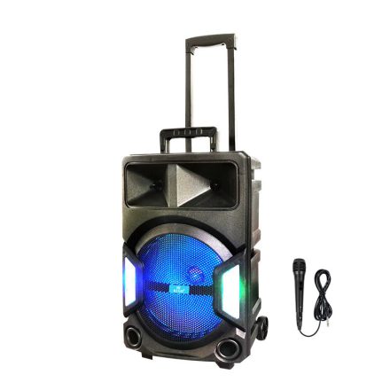 EchoeVibe neversleep 12 colos bluetooth-os gurulós parti hangszoró, mikrofonnal KM-11