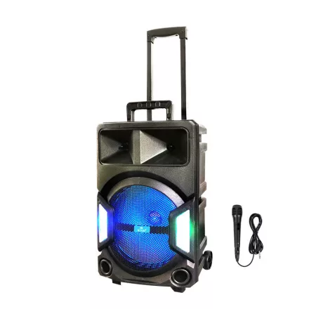 EchoeVibe neversleep 12 colos bluetooth-os gurulós parti hangszoró, mikrofonnal KM-11