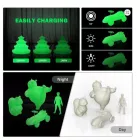 Eryone Luminous PLA Filament 1KG 1,75 mm átmérőjű, sötétben világító,3D nyomtatáshoz (kék)