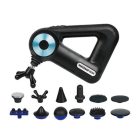 Háromszög fascia masszázspisztoly 12 masszázsfejjel QS-331