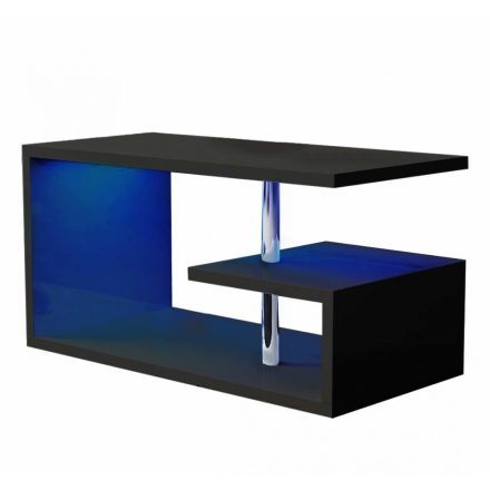 Homeland 100 cm-es fekete dohányzóasztal beépített RGB led világítással RAM-MD240
