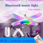 Namvi 50 W-os E27 intelligens mennyezeti lámpa Bluetooth zenei lámpa RGB távirányítóval,összecsukható party világítással QS-305
