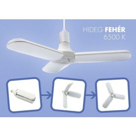   Namvi Ventilátor formájú, kinyitható E27 LED lámpa / állítható vetítési szöggel - 75 W QS-283