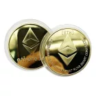 Aranyozott emlékgyűjtő gyűjthető Arany Eth Ethereum Miner Coin Xnb01 QS-222