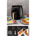NewLine S Lux légkeveréses sütő (6L) 2400W fekete DAMN-MD222