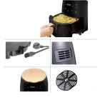 NewLine S Lux légkeveréses sütő (6L) 2400W fekete DAMN-MD222