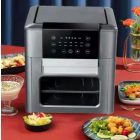 NewLine XXL (12L) Digitális kijelzős légkeveréses sütő szürke MDDD322