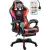 Likeregal 920 LED-es gamer szék lábtartóval piros masszázs funkcióval TT-1115