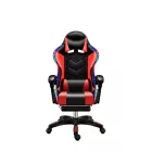 Likeregal 920 LED-es gamer szék lábtartóval piros masszázs funkcióval TT-1115