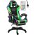 Likeregal 920 LED-es  gamer szék lábtartóval zöld TT-1114