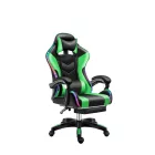 Likeregal 920 LED-es  gamer szék lábtartóval zöld masszázs funkcióval TT-1114