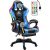 Likeregal 920 LED-es  gamer szék lábtartóval kék masszázs funkcióval TT-1116