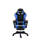 Likeregal 920 LED-es  gamer szék lábtartóval kék masszázs funkcióval TT-1116