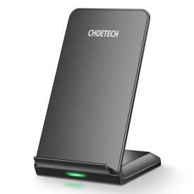   ChoeTech T524-S vezetéknélküli gyorstöltő állvány 10 W, fekete AMO-10068