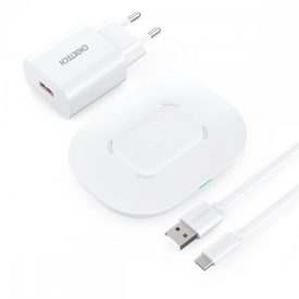   ChoeTech T550-F-V2 vezeték nélküli gyorstöltő 15W, fehér AMO-10069