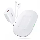 ChoeTech T550-F-V2 vezeték nélküli gyorstöltő 15W, fehér AMO-10069