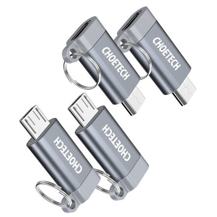 Choetech PD-2CMGY kulcstartós TYPE-C ->micro USB átalakító AMO-10089