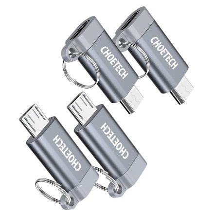 Choetech PD-2CMGY kulcstartós TYPE-C ->micro USB átalakító AMO-10089