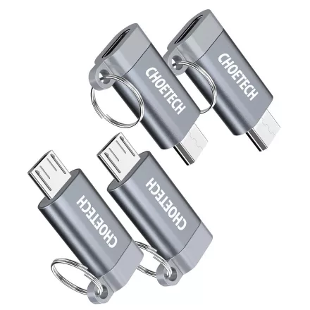 Choetech PD-2CMGY kulcstartós TYPE-C ->micro USB átalakító AMO-10089