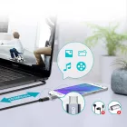 Choetech PD-2CMGY kulcstartós TYPE-C ->micro USB átalakító AMO-10089
