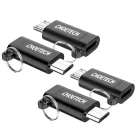 Choetech PD-4CMBK kulcstartós Type C -> micro USB átalakító -fekete AMO-10090