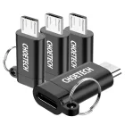 Choetech PD-4CMBK kulcstartós Type C -> micro USB átalakító -fekete AMO-10090