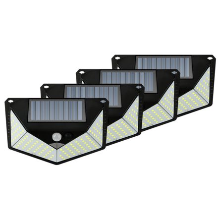 4x110 LED- es napelemes mozgásérzékelős lámpa