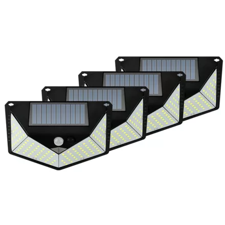 4x110 LED- es napelemes mozgásérzékelős lámpa AMA-10023