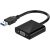 USB 3.0 -> VGA video adapter A15 fekete AMA-10007