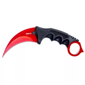 Scorpion Karambit vörös-fekete AMO-10136