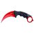 Scorpion Karambit vörös-fekete AMO-10136