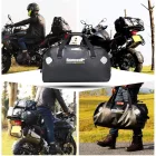 65 literes Motoros nyeregtáska 6 rögzítőpánttal (fekete) PO-0013