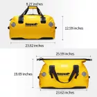 65 literes Motoros nyeregtáska 6 rögzítőpánttal (citromsárga) PO-0012