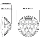 Motoros világítás fekete 75W PO-0027