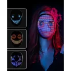 Világító LED Arcmaszk Bluetooth Alkalmazással AMO-10062
