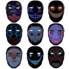 Világító LED Arcmaszk Bluetooth Alkalmazással AMO-10062