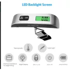 Elektronikus kézi mérleg, LCD kijelző, maximum 50 kg, rögzítő hevederrel AMO-10005