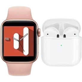   T55 Pro Max okosóra+fülhallgató pink- ajándék szíjjal AMO-10045