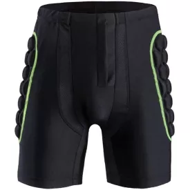   MotoShield Motoros férfi protektornadrág fekete-zöld M AMO-10054