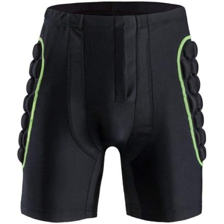 MotoShield Motoros férfi protektornadrág fekete-zöld M AMO-10054