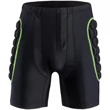 MotoShield Motoros férfi protektornadrág fekete-zöld M AMO-10054