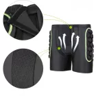 MotoShield Motoros férfi protektornadrág fekete-zöld M AMO-10054